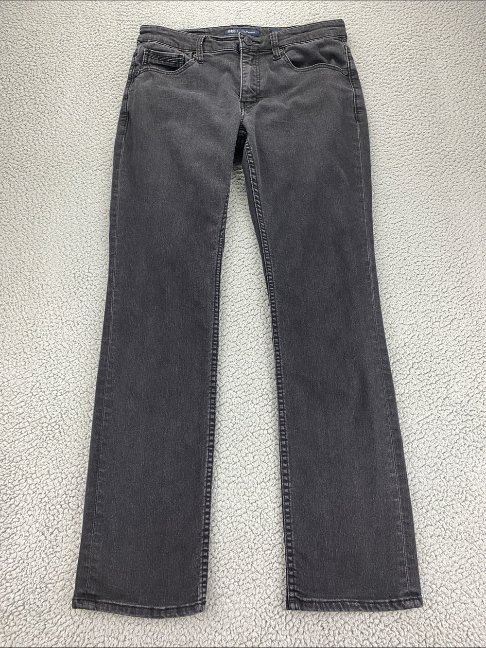 BKE Men's Regular Fit Jake Straight Mid-Rise Stretch Jeans  |  Size:  33